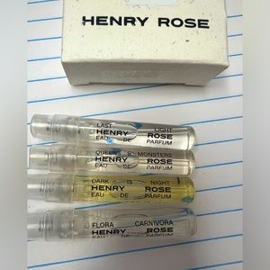 Henry Rose Clean perfumes discovery set mini perfumes.